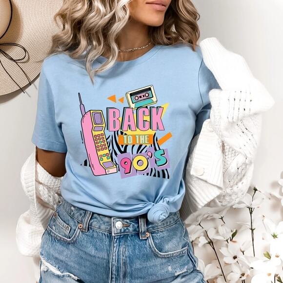 **SALE Women's Back to the 90's Graphic Tee Size L - Picture 1 of 2